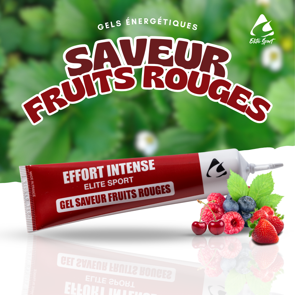 20 Gels énergétiques : Saveur Citron ou Framboise