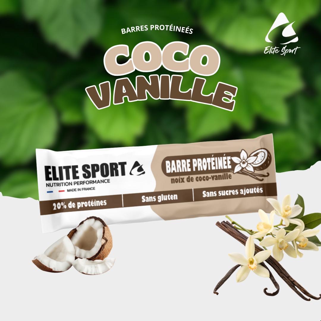 10 Barres Protéinées : Saveur Coco Vanille