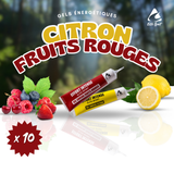 10 Gels énergétiques : Saveur Citron ou Fruits rouges