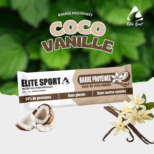 10 Barres Protéinées : Saveur Coco Vanille